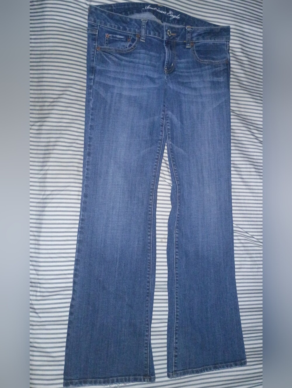 American Eagle Outfitters Stretch Favorite Boyfriend Jeans, Size 8 Regular